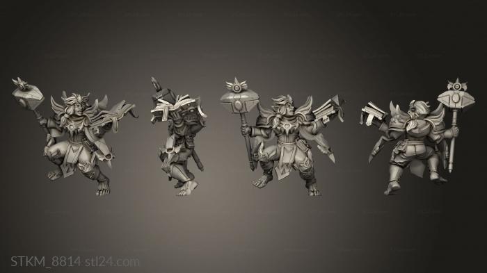Figurines heroes, monsters and demons (Dafne and Guliak the Epic Battle halfling, STKM_8814) 3D models for cnc