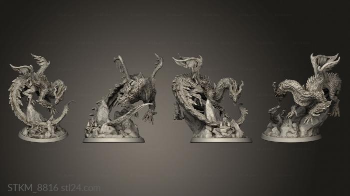 Figurines heroes, monsters and demons (Fantasy Legendarium Dragons Liars Eye Gouger, STKM_8816) 3D models for cnc