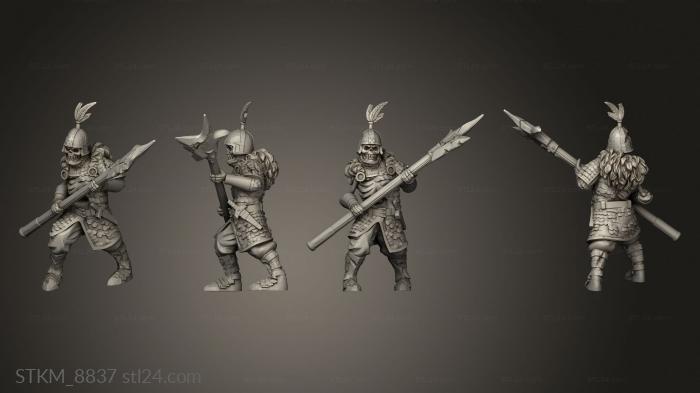 Статуэтки герои, монстры и демоны (Фантастический Скелет, STKM_8837) 3D модель для ЧПУ станка