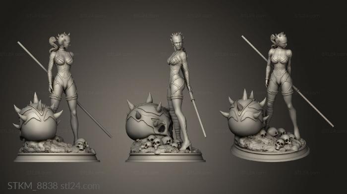 Figurines heroes, monsters and demons (Darth Maul girl Sexy Asss, STKM_8838) 3D models for cnc