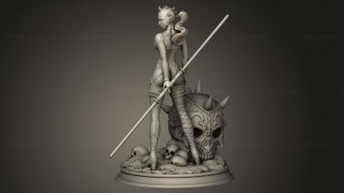 Figurines heroes, monsters and demons (Darth Maul girl Sexy Asss, STKM_8838) 3D models for cnc