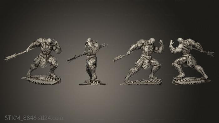 Статуэтки герои, монстры и демоны (Скульптура Дарксайда, STKM_8846) 3D модель для ЧПУ станка
