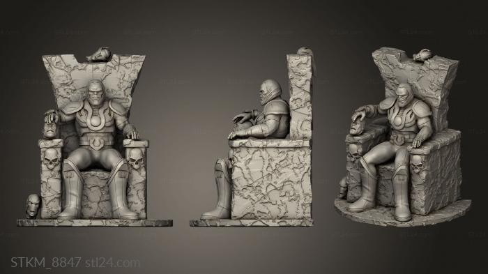 Figurines heroes, monsters and demons (Darkseid throne gauntlet, STKM_8847) 3D models for cnc