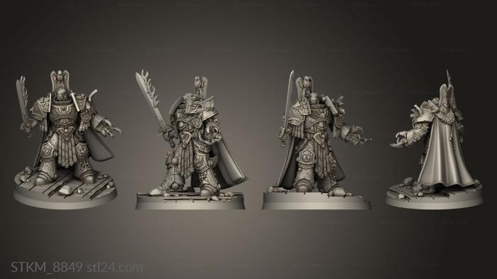 Figurines heroes, monsters and demons (Golden Papa emperor, STKM_8849) 3D models for cnc