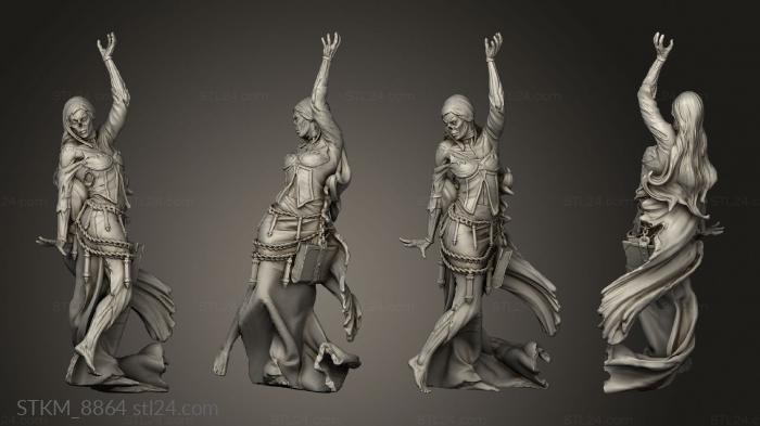 Figurines heroes, monsters and demons (Empress, STKM_8864) 3D models for cnc