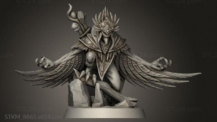 Figurines heroes, monsters and demons (Feather Folk Featherfolk Elder, STKM_8865) 3D models for cnc