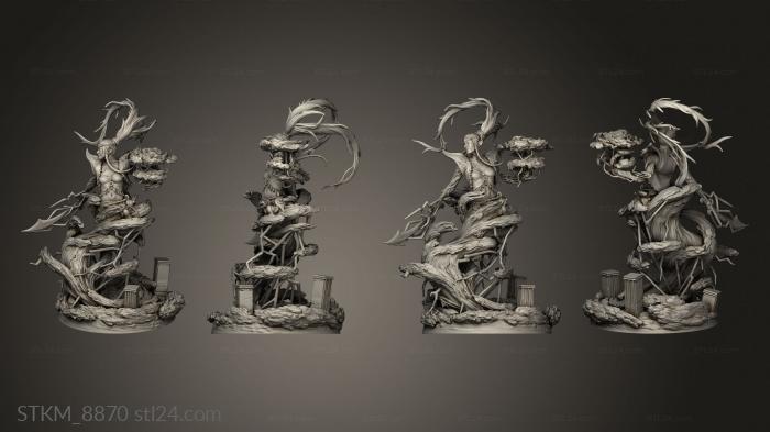 Figurines heroes, monsters and demons (Air Genie, STKM_8870) 3D models for cnc
