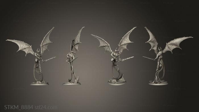 Figurines heroes, monsters and demons (The Host Demonicus Tormentors Tormentor, STKM_8884) 3D models for cnc