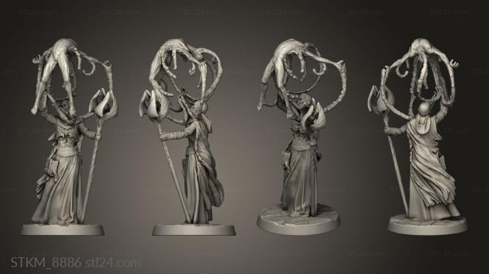 Figurines heroes, monsters and demons (Lich Thicker Mesh safer for Male Xtra Blood Yes, STKM_8886) 3D models for cnc