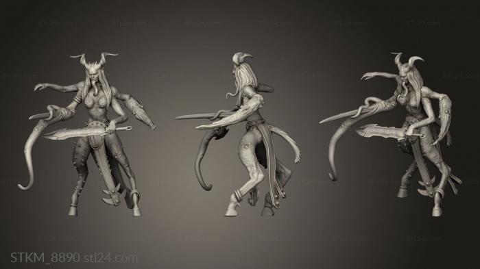 Figurines heroes, monsters and demons (Locust, STKM_8890) 3D models for cnc