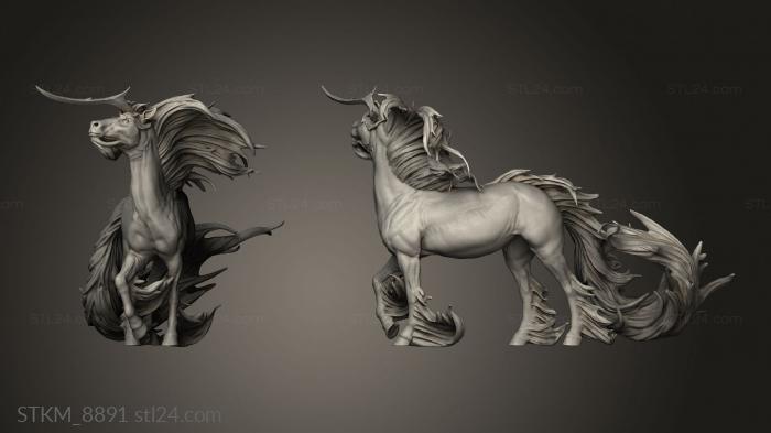 Figurines heroes, monsters and demons (Set Kirin Yes Horn, STKM_8891) 3D models for cnc