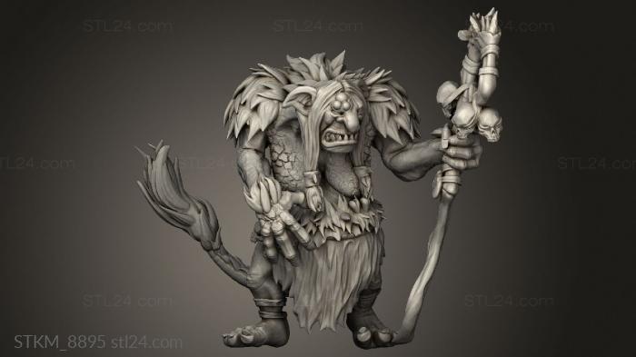 Figurines heroes, monsters and demons (squire, STKM_8895) 3D models for cnc