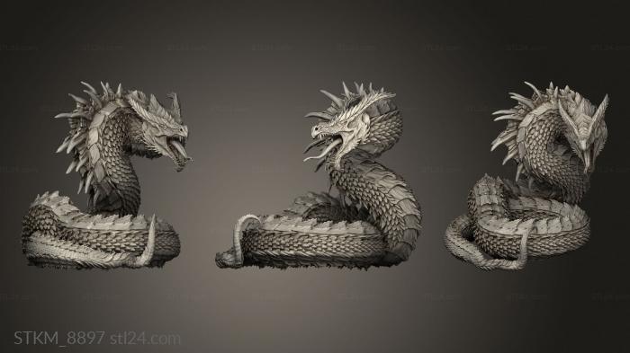 Figurines heroes, monsters and demons (Wyrm, STKM_8897) 3D models for cnc