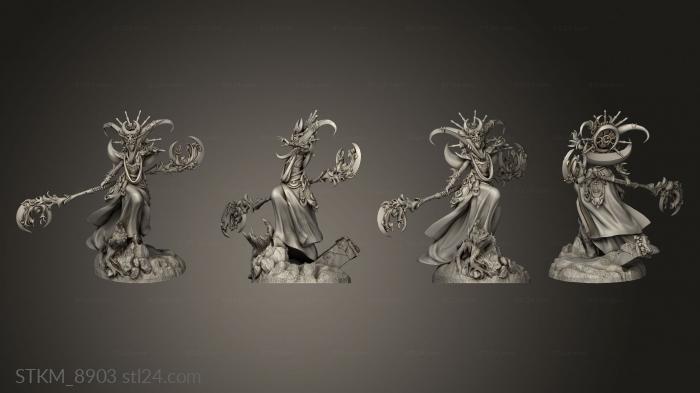 Figurines heroes, monsters and demons (Mages the Crescent Magesofthe, STKM_8903) 3D models for cnc