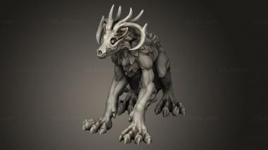 Figurines heroes, monsters and demons (Wendigo, STKM_8911) 3D models for cnc