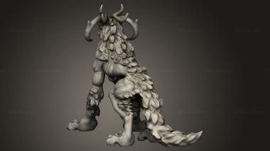 Figurines heroes, monsters and demons (Wendigo, STKM_8911) 3D models for cnc