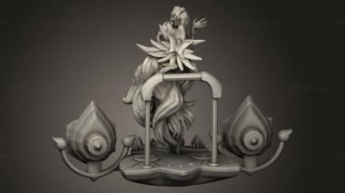 Figurines heroes, monsters and demons (Seraphine League Legends pedestal, STKM_8915) 3D models for cnc