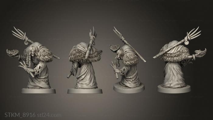 Figurines heroes, monsters and demons (Mushroom Bayou Swamp Hags Hag, STKM_8916) 3D models for cnc