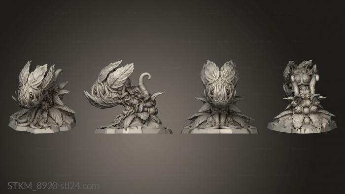Figurines heroes, monsters and demons (MONSTER PLANT BABY CLOSE, STKM_8920) 3D models for cnc
