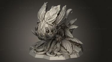 Figurines heroes, monsters and demons (MONSTER PLANT BABY CLOSE, STKM_8920) 3D models for cnc