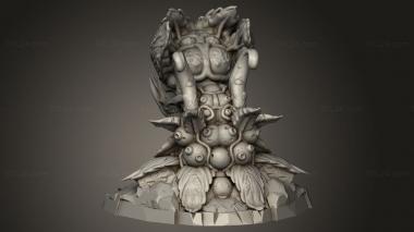 Figurines heroes, monsters and demons (MONSTER PLANT BABY CLOSE, STKM_8920) 3D models for cnc