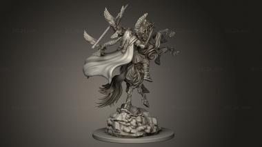 Figurines heroes, monsters and demons (Odin, STKM_8928) 3D models for cnc