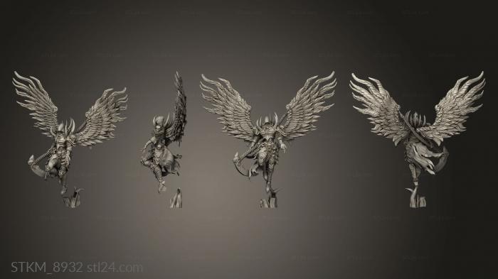 Figurines heroes, monsters and demons (Sellsword from Distant Land Harbinger Death, STKM_8932) 3D models for cnc