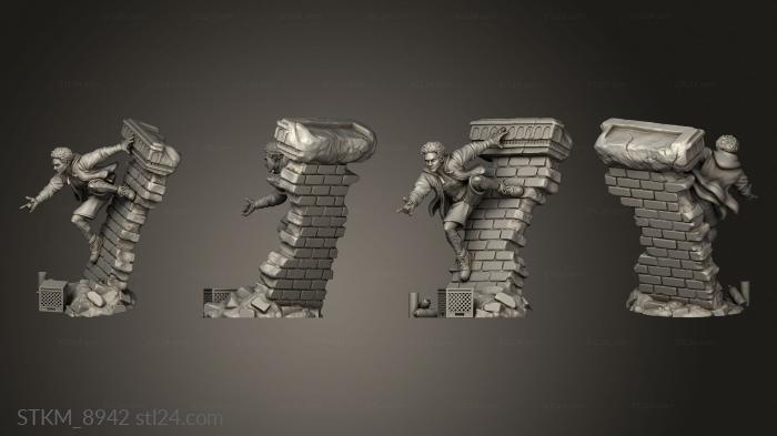 Figurines heroes, monsters and demons (mm, STKM_8942) 3D models for cnc