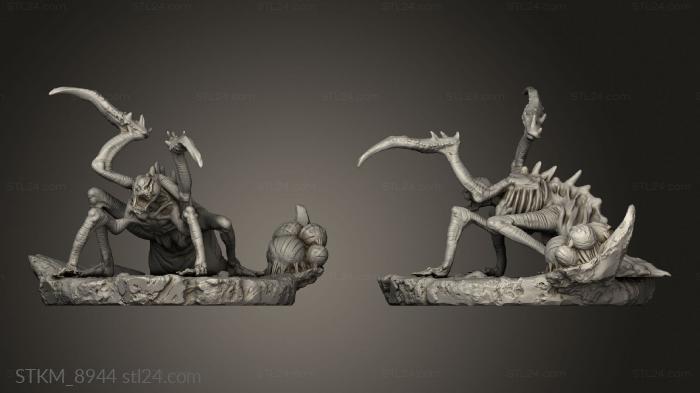 Figurines heroes, monsters and demons (Serv, STKM_8944) 3D models for cnc