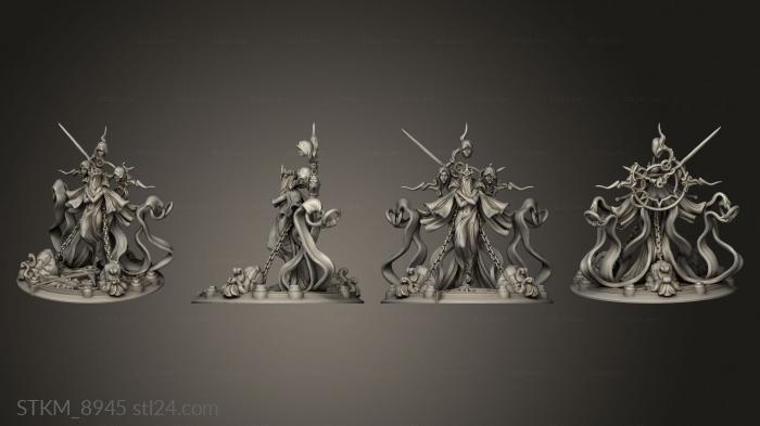 Статуэтки герои, монстры и демоны (Боги,Леди Энтропия, STKM_8945) 3D модель для ЧПУ станка