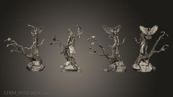 Figurines heroes, monsters and demons (Forest Guardian Elf, STKM_8953) 3D models for cnc