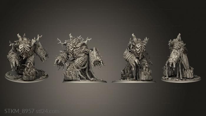 Статуэтки герои, монстры и демоны (Болота Мохового Короля Болот, STKM_8957) 3D модель для ЧПУ станка