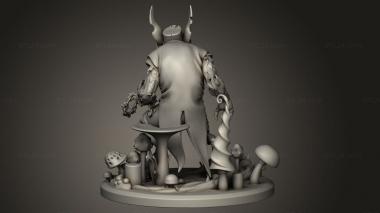 Figurines heroes, monsters and demons (White Rabbit Giant Mushrooms, STKM_8963) 3D models for cnc