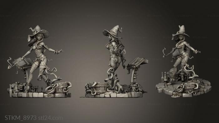 Figurines heroes, monsters and demons (Hazel Witch, STKM_8973) 3D models for cnc