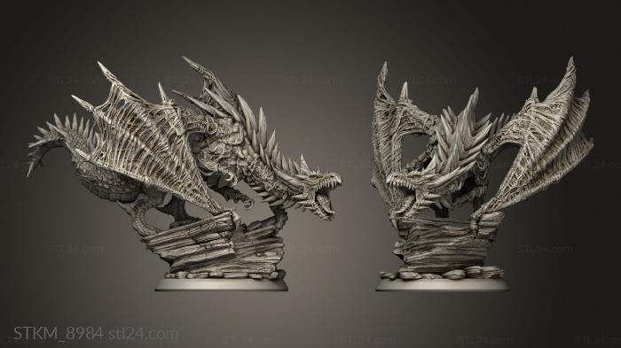 Figurines heroes, monsters and demons (choes CORRUPTION ECHOES Enemy Corrupted Dragon, STKM_8984) 3D models for cnc