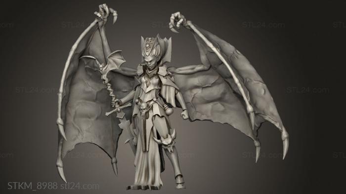 Figurines heroes, monsters and demons (Fantasy Female Vampire human, STKM_8988) 3D models for cnc