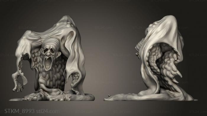 Figurines heroes, monsters and demons (bone, STKM_8993) 3D models for cnc