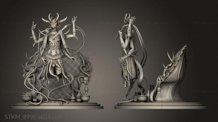 Figurines heroes, monsters and demons (Demons the depths Gamazsh, STKM_8996) 3D models for cnc