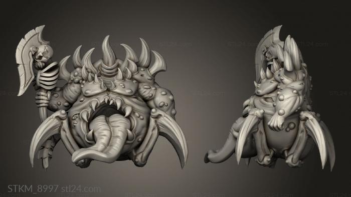 Figurines heroes, monsters and demons (Deathman, STKM_8997) 3D models for cnc