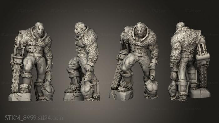 Figurines heroes, monsters and demons (Clockwork Chainsaw Murderer, STKM_8999) 3D models for cnc