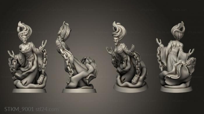 Figurines heroes, monsters and demons (Characters BANSHEE, STKM_9001) 3D models for cnc