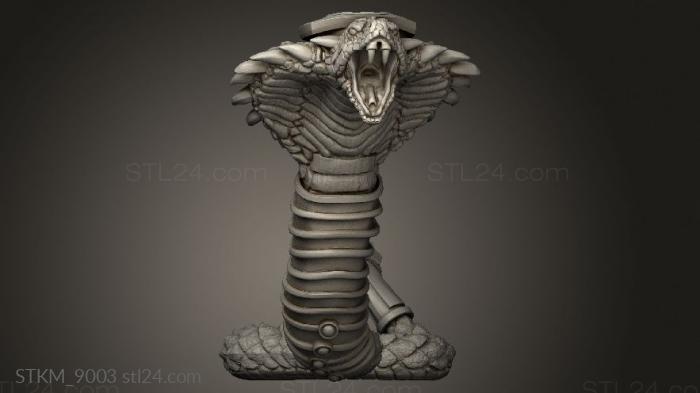 Figurines heroes, monsters and demons (Fantasy Snake, STKM_9003) 3D models for cnc