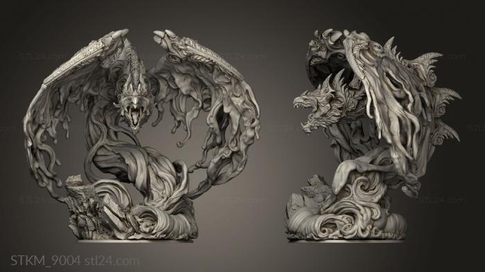 Figurines heroes, monsters and demons (Under the Sea and Water Element Back, STKM_9004) 3D models for cnc