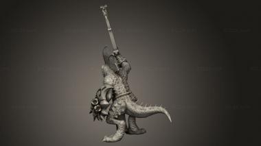 Figurines heroes, monsters and demons (KNIGHT Skink Sword Hunter, STKM_9015) 3D models for cnc