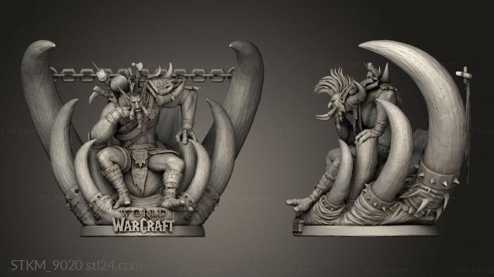 Figurines heroes, monsters and demons (Vol jin World Warcraft, STKM_9020) 3D models for cnc