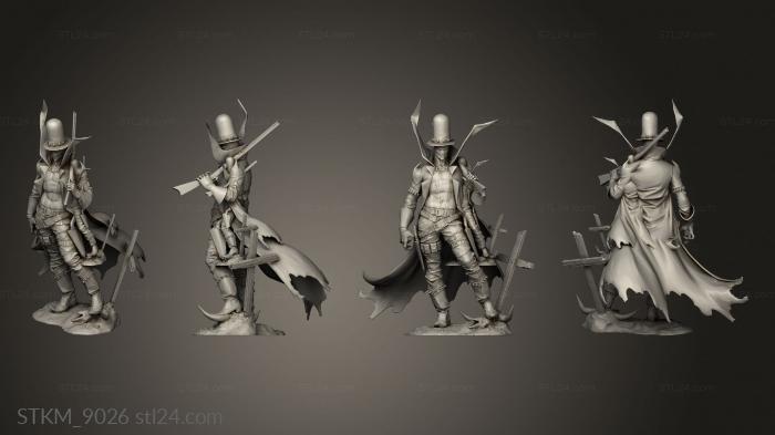Figurines heroes, monsters and demons (GUNSLINGER, STKM_9026) 3D models for cnc