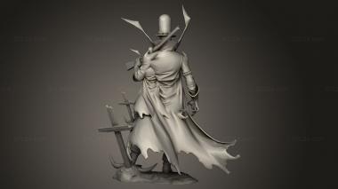 Figurines heroes, monsters and demons (GUNSLINGER, STKM_9026) 3D models for cnc