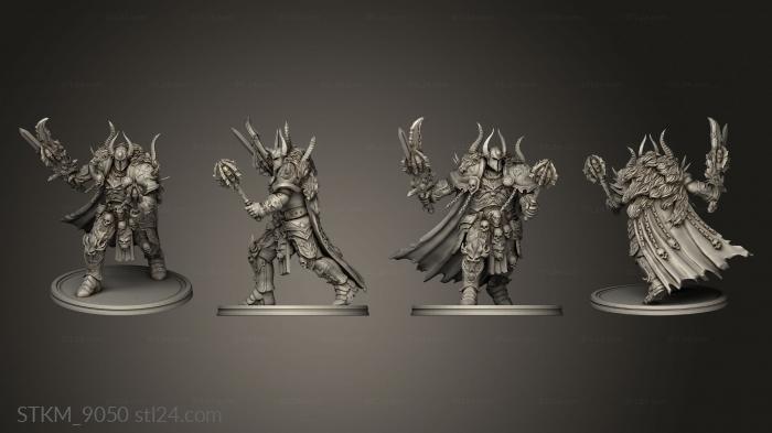Figurines heroes, monsters and demons (Knight One, STKM_9050) 3D models for cnc