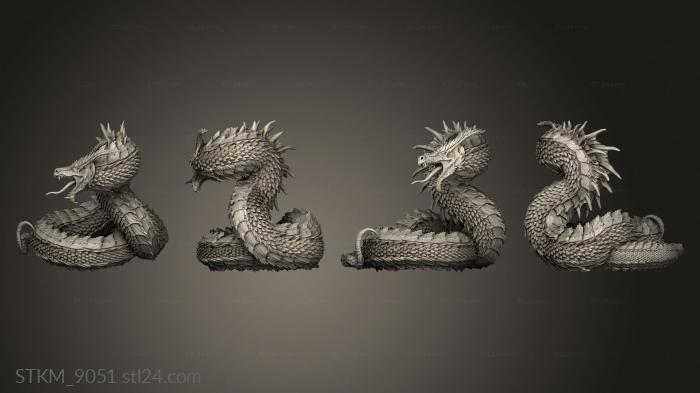 Figurines heroes, monsters and demons (Wyrm, STKM_9051) 3D models for cnc