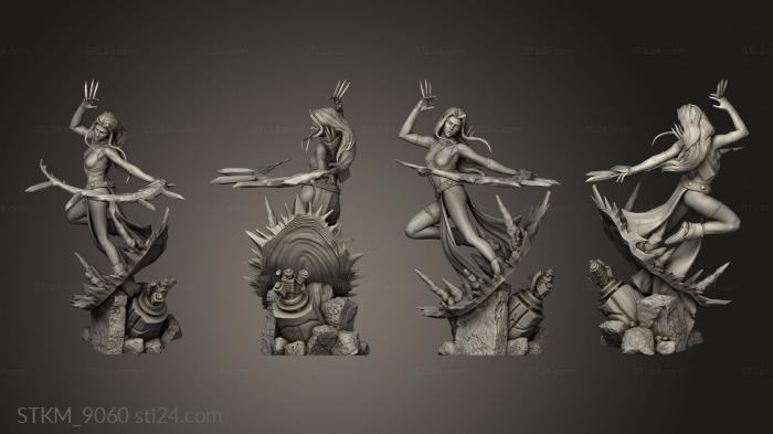 Figurines heroes, monsters and demons (Blink One Sixth, STKM_9060) 3D models for cnc